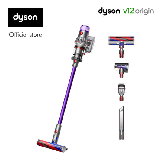 Dyson V12 Origin Cordless Vacuum Cleaner (Iron/Purple)